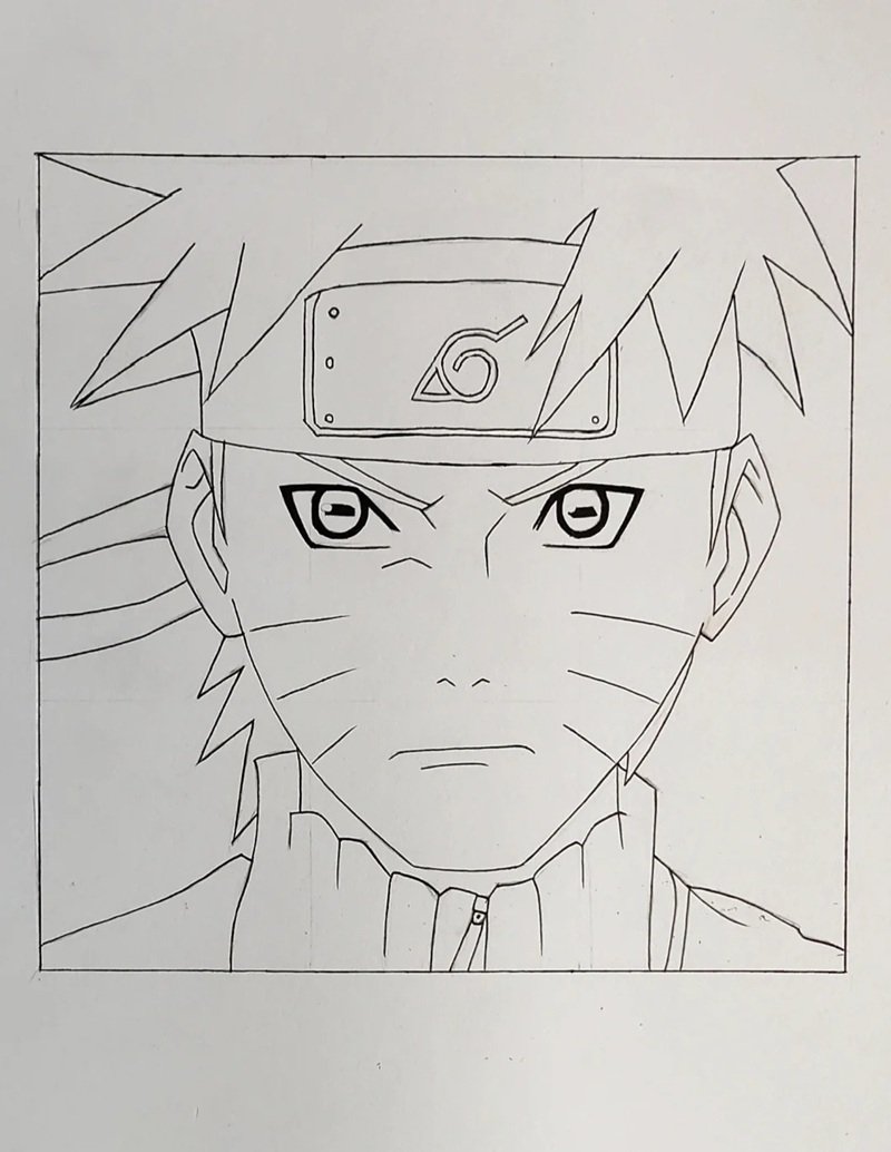 Cách vẽ naruto đơn giản mà đẹp 6