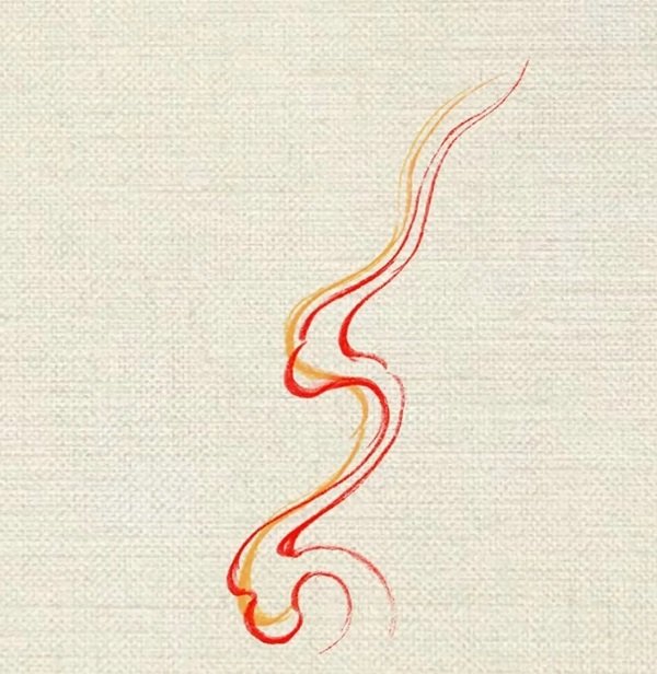 Cách vẽ ngọn lửa 2