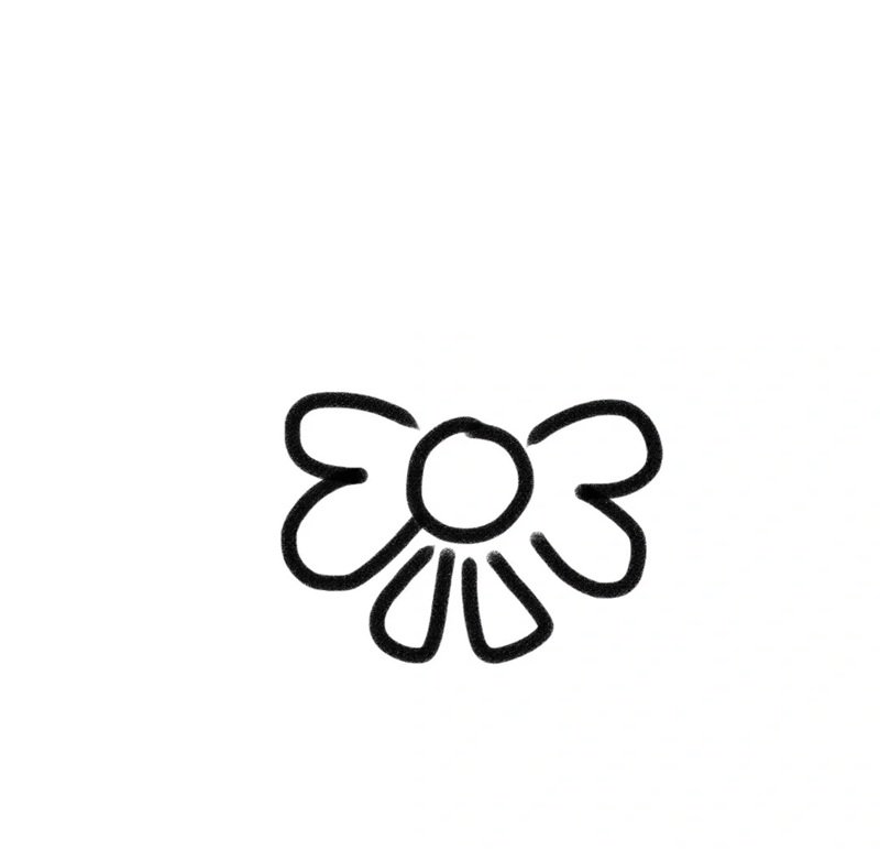 Cách vẽ nơ​ 4
