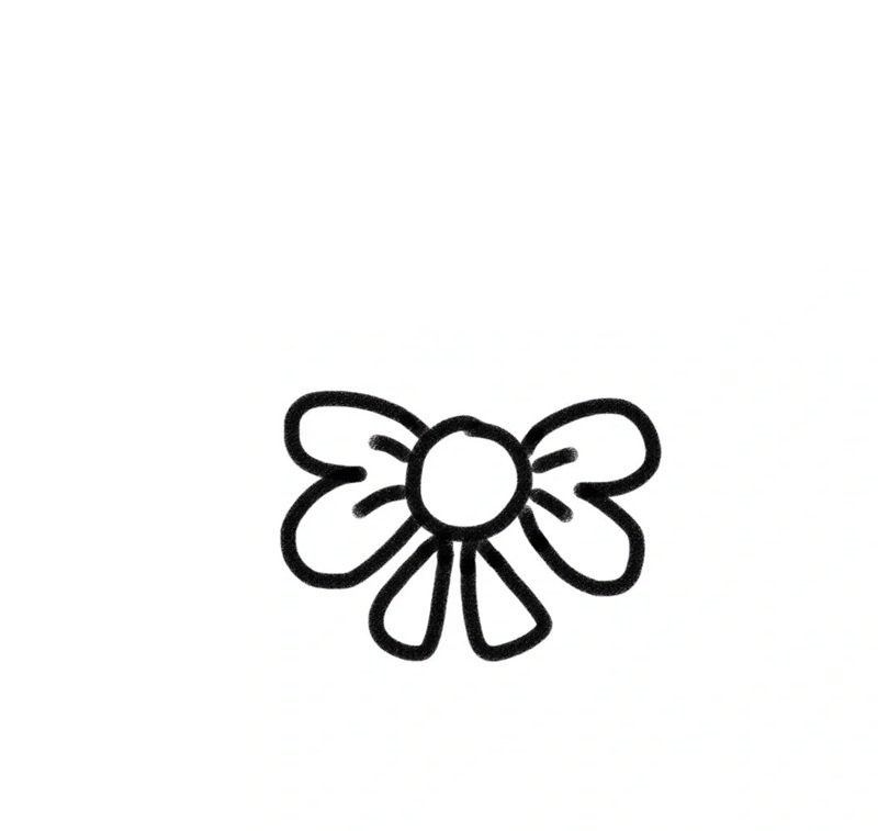 Cách vẽ nơ​ 