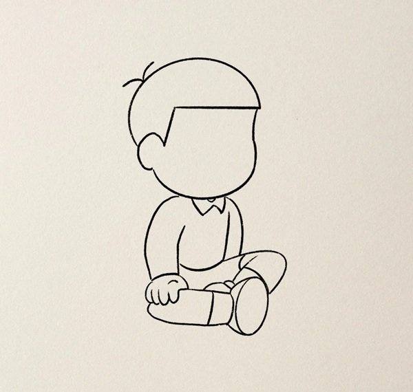 Cách vẽ hình nobita cute 4