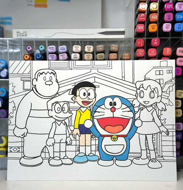 Cách vẽ nobita đẹp nhất thế giới 3