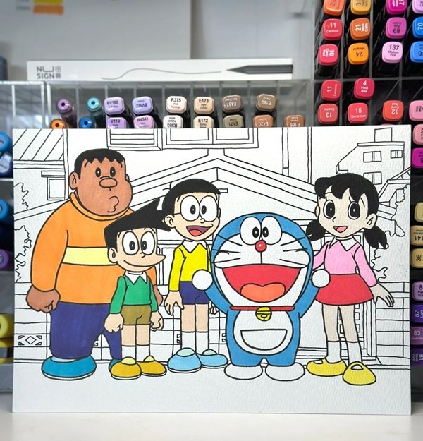 Cách vẽ nobita đẹp nhất thế giới 4