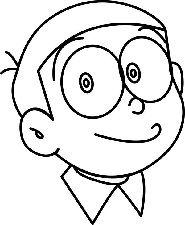 Cách vẽ nobita đơn giản 1