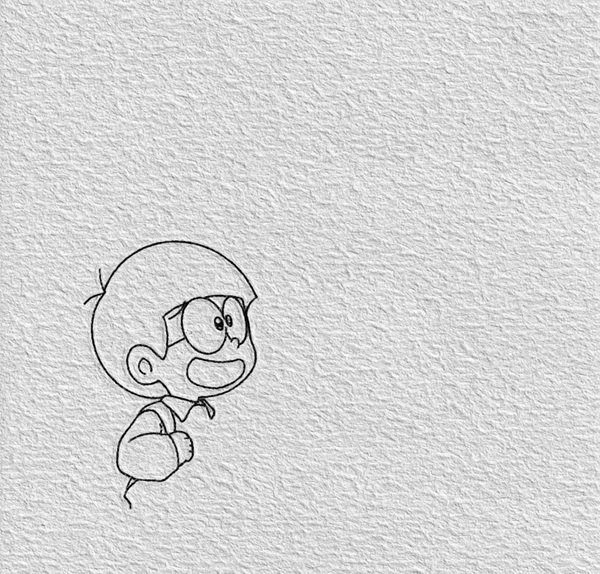 Cách vẽ nobita đơn giản mà đẹp 3
