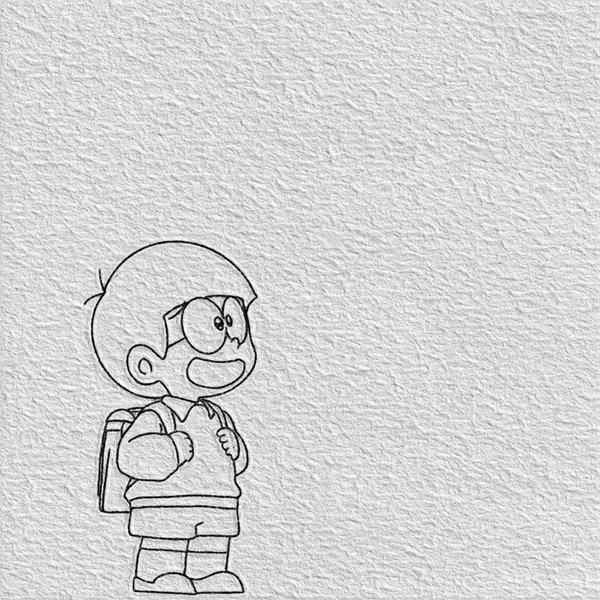 Cách vẽ nobita đơn giản mà đẹp 4