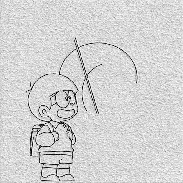 Cách vẽ nobita đơn giản mà đẹp 5