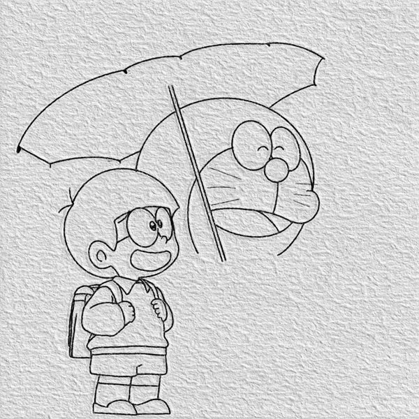 Cách vẽ nobita đơn giản mà đẹp 7