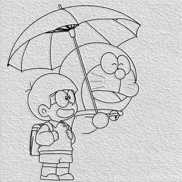 Cách vẽ nobita đơn giản mà đẹp 9