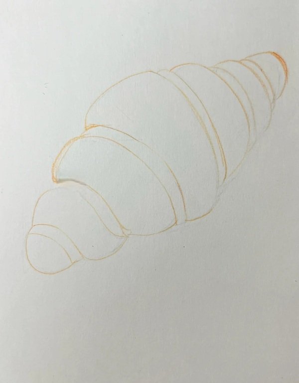 Cách vẽ ổ bánh mì​ 2