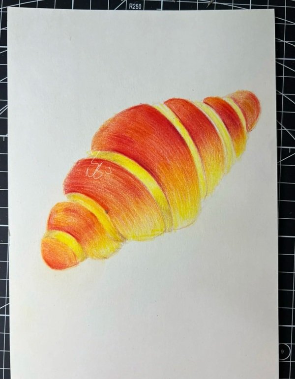 Cách vẽ ổ bánh mì​ 5