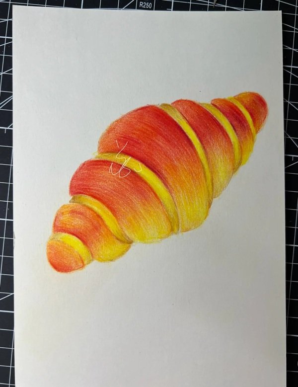 Cách vẽ ổ bánh mì​ 6