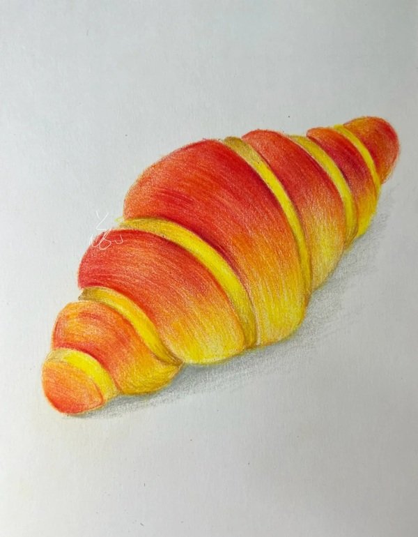 Cách vẽ ổ bánh mì​ 7