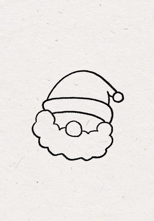 Cách vẽ ông già Noel cute 4