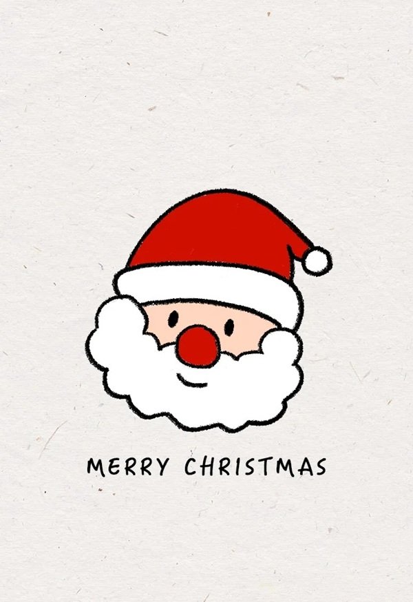 Cách vẽ ông già Noel cute