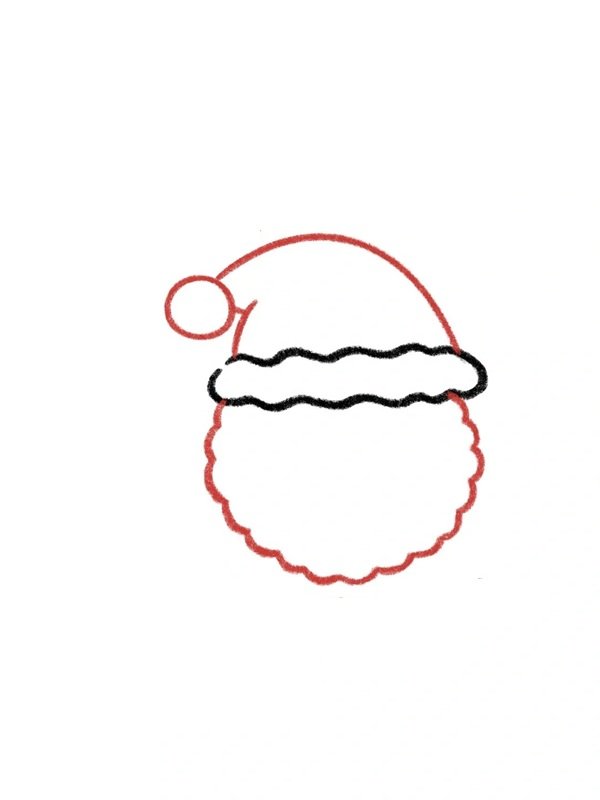 Cách vẽ ông già Noel đẹp 2
