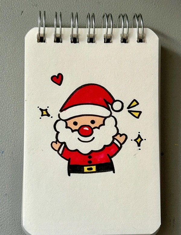 Cách vẽ ông già Noel đẹp nhất