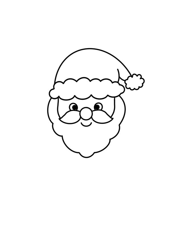 Cách vẽ ông già Noel đơn giản mà đẹp 1