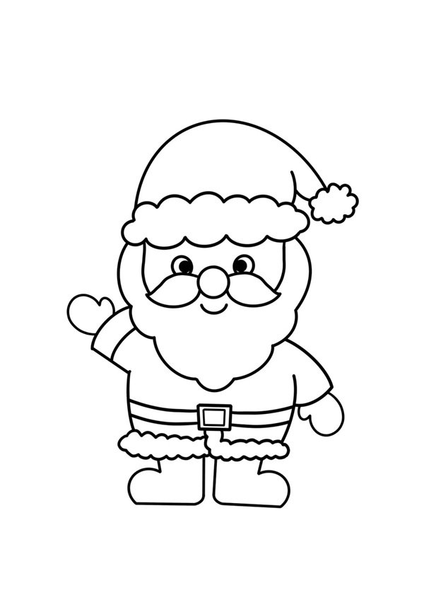 Cách vẽ ông già Noel đơn giản mà đẹp 3