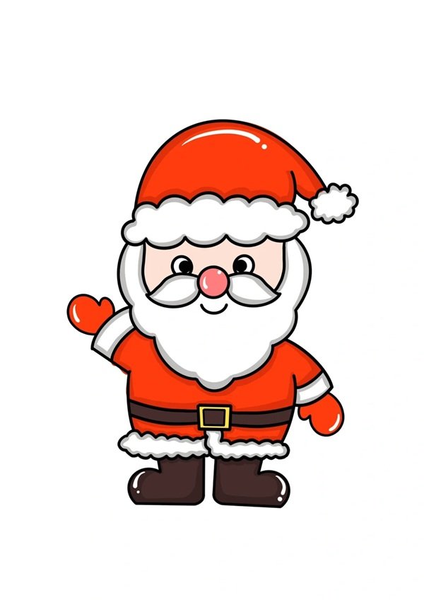 Cách vẽ ông già Noel đơn giản mà đẹp