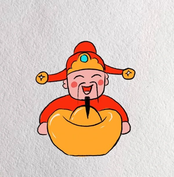 Cách vẽ ông thần tài​ đơn giản