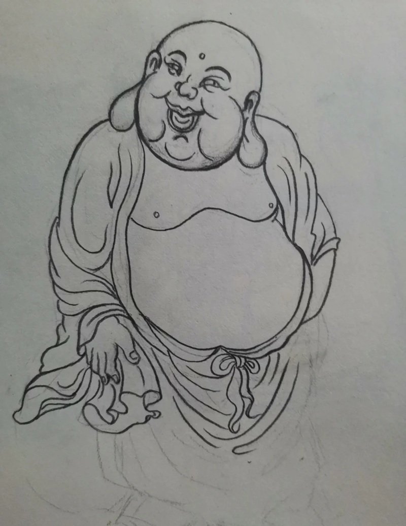 Cách vẽ phật​ 5