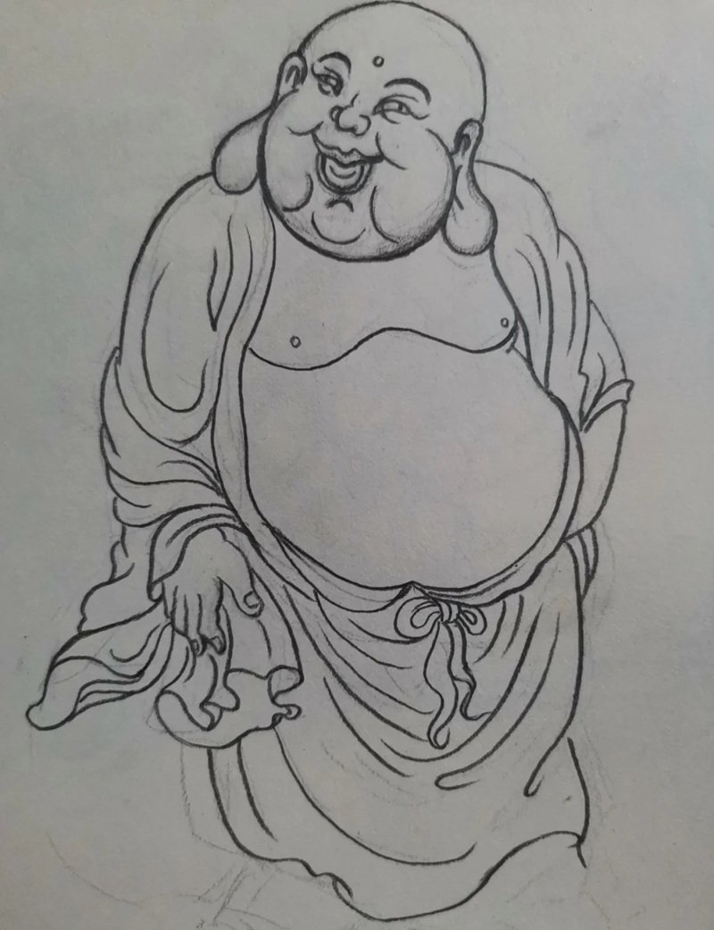 Cách vẽ phật​ 6
