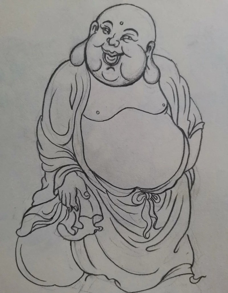 Cách vẽ phật​ 7