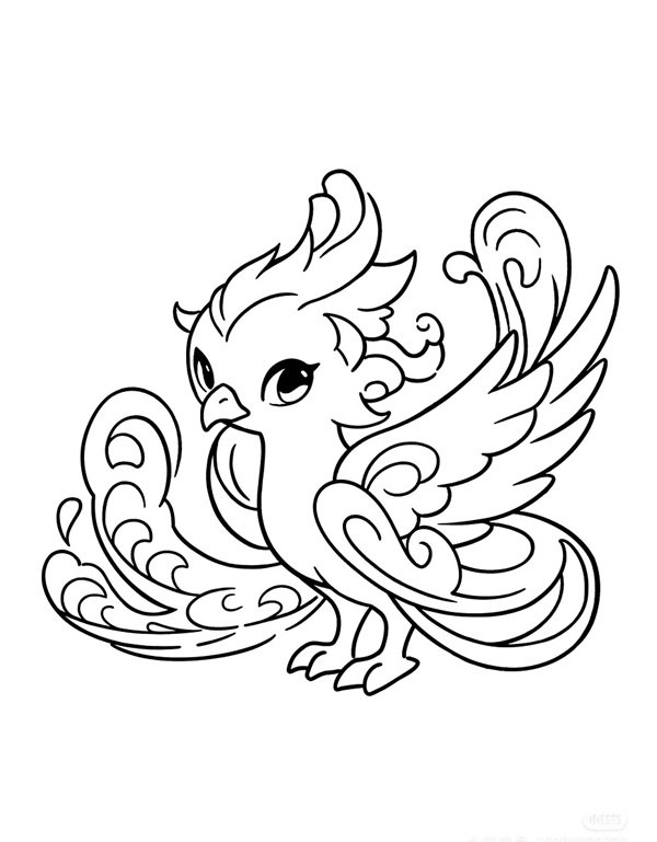 Cách vẽ phượng hoàng​ 