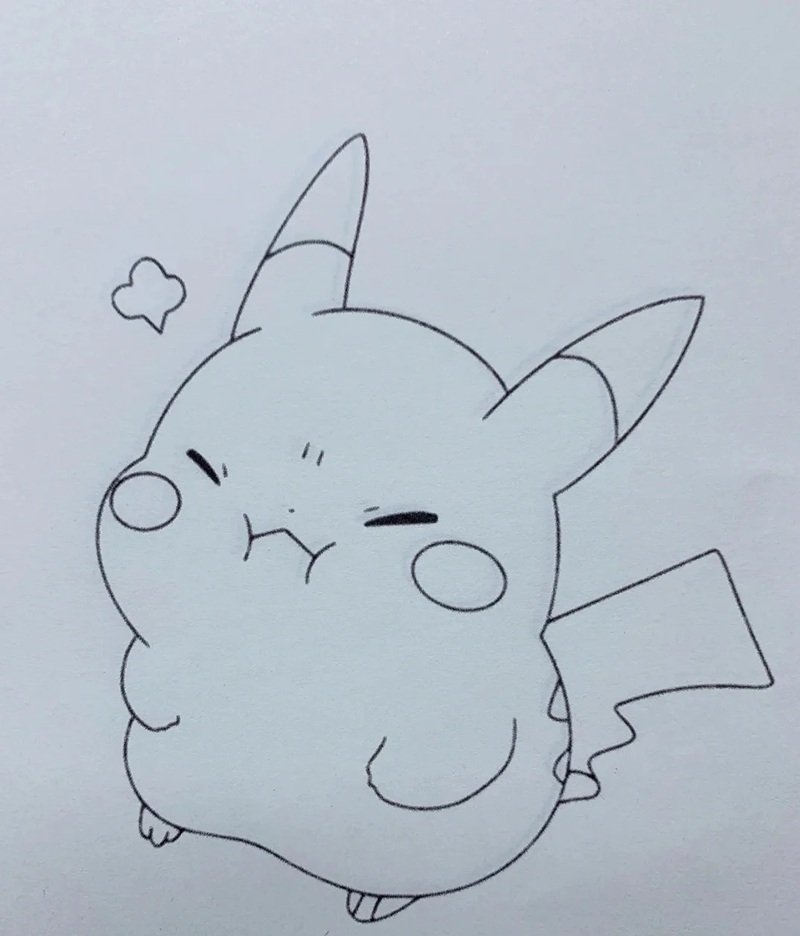 Cách vẽ pokemon dễ thương 4