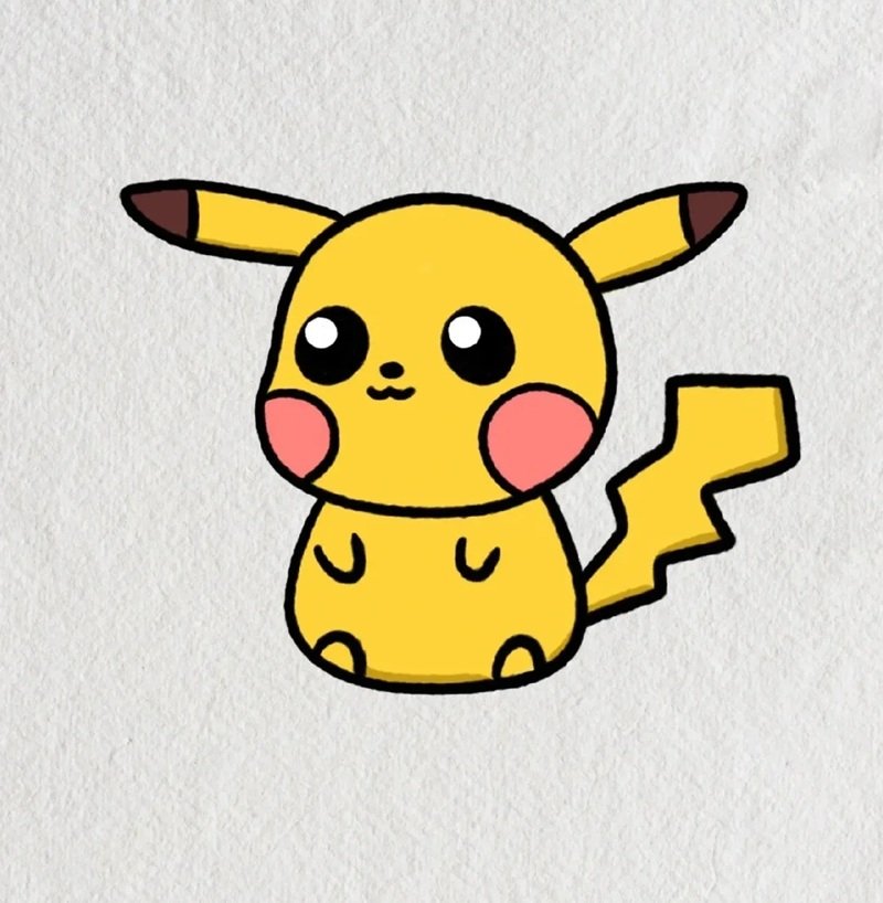 Cách vẽ pokemon đẹp  7