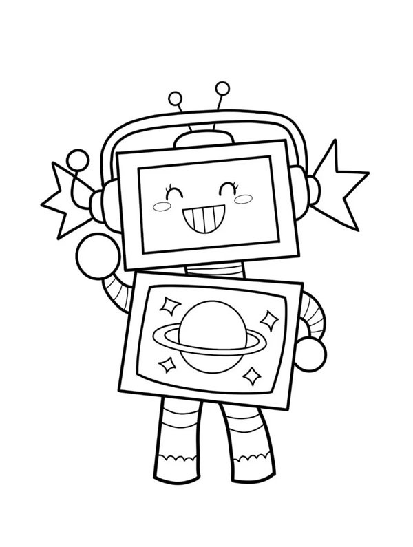 Cách vẽ robot đẹp nhất dễ thương 5