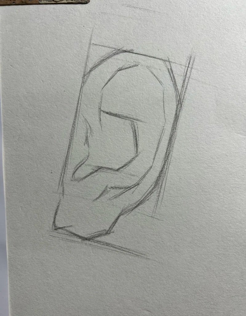 Cách vẽ tai 1