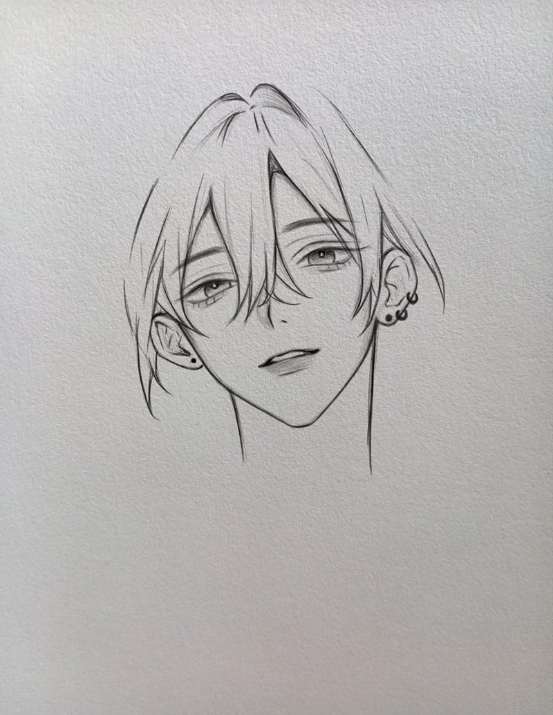 Cách vẽ tai anime 