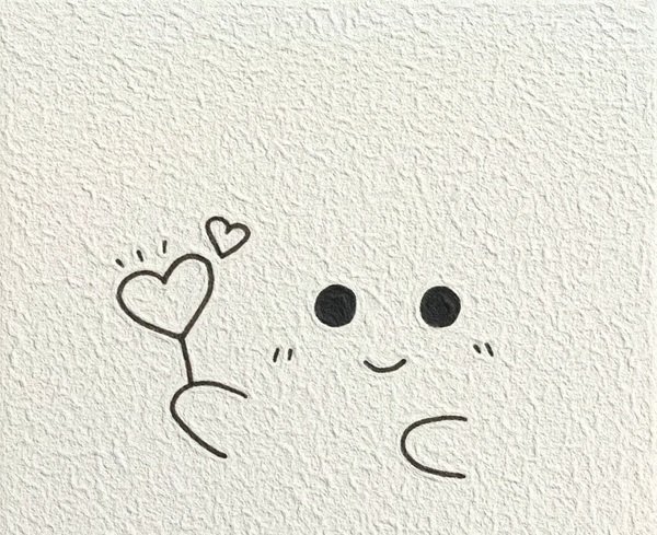 Cách vẽ trái tim cute