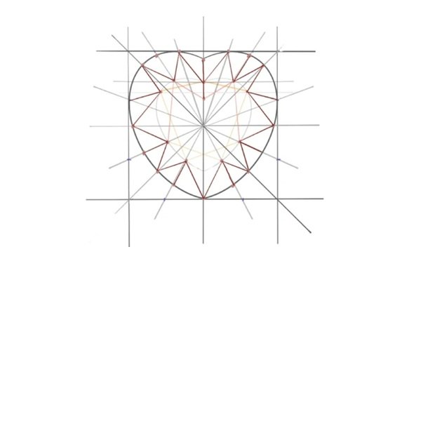 Cách vẽ trái tim dễ nhất 5