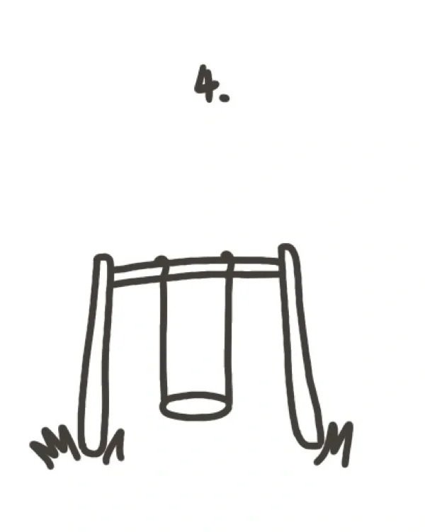 Cách vẽ xích đu​ đẹp 4