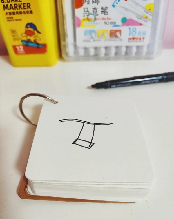 Cách vẽ xích đu​ đơn giản 4