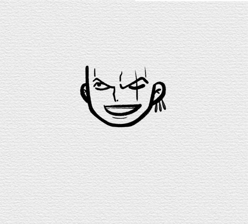 Cách vẽ zoro chibi 1