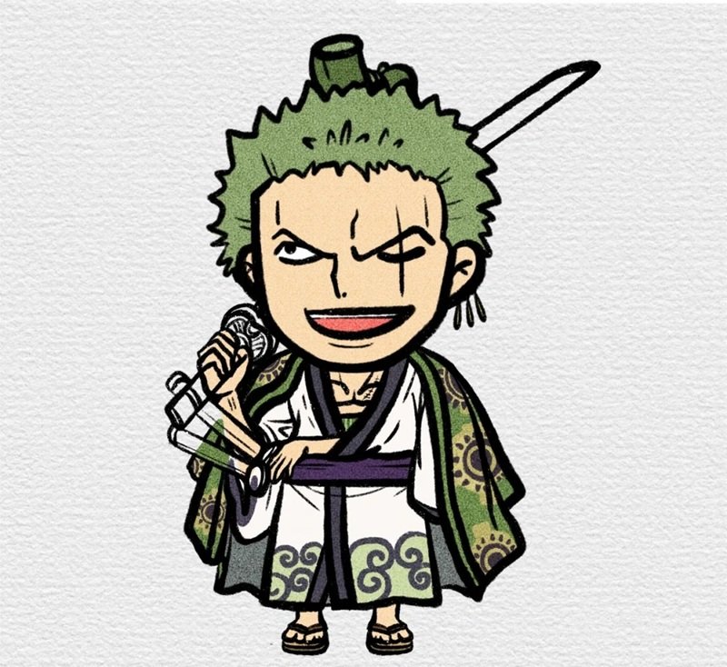 Cách vẽ zoro chibi 7