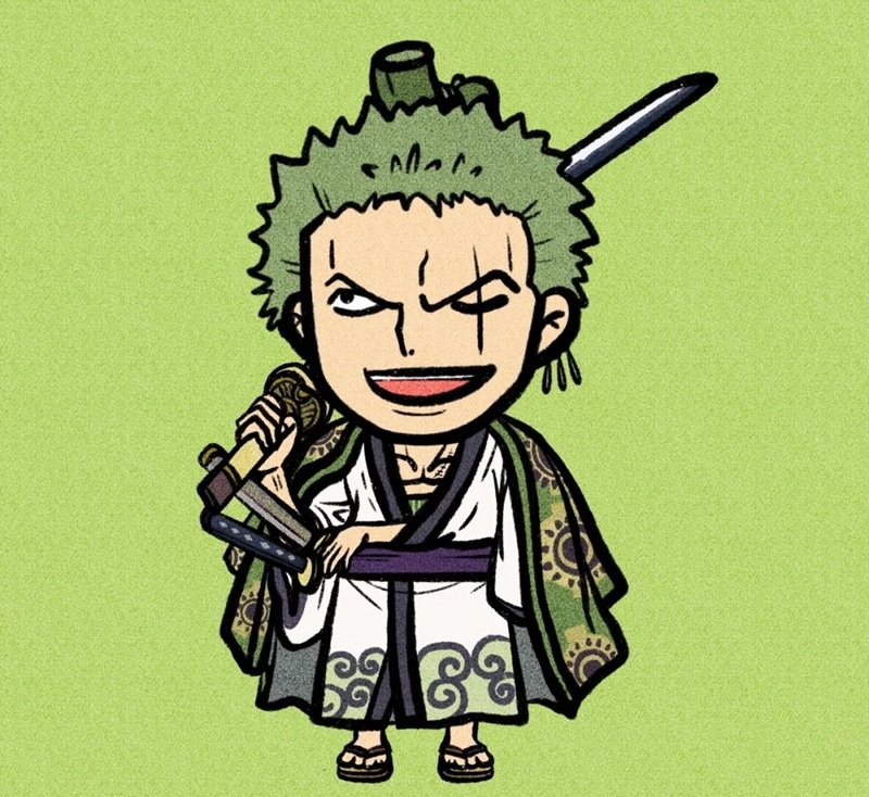 Cách vẽ zoro chibi