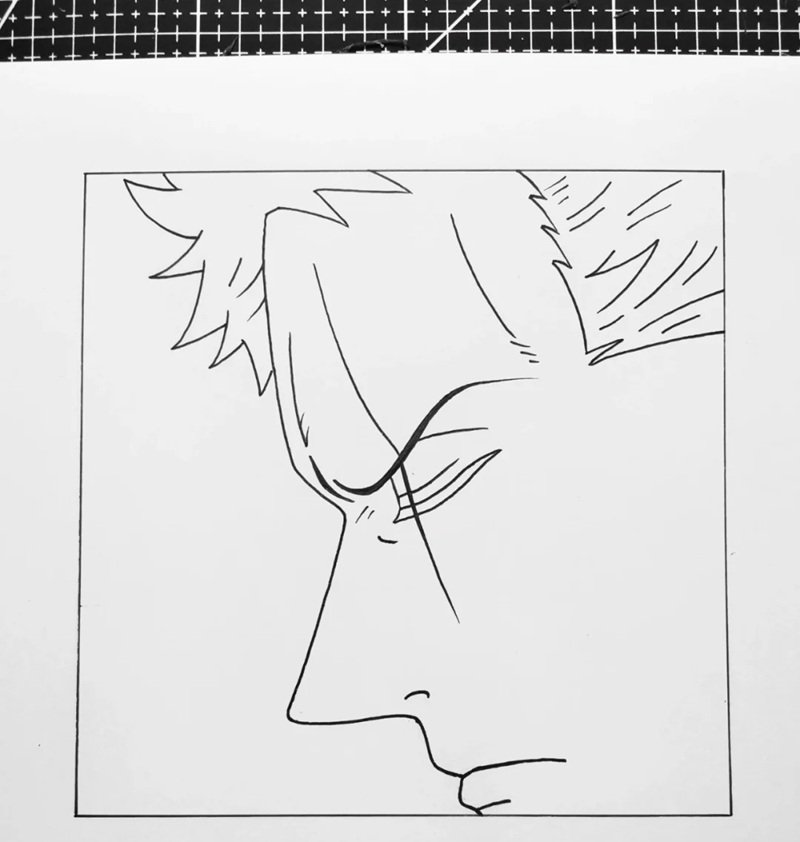 Cách vẽ zoro dễ nhất 3