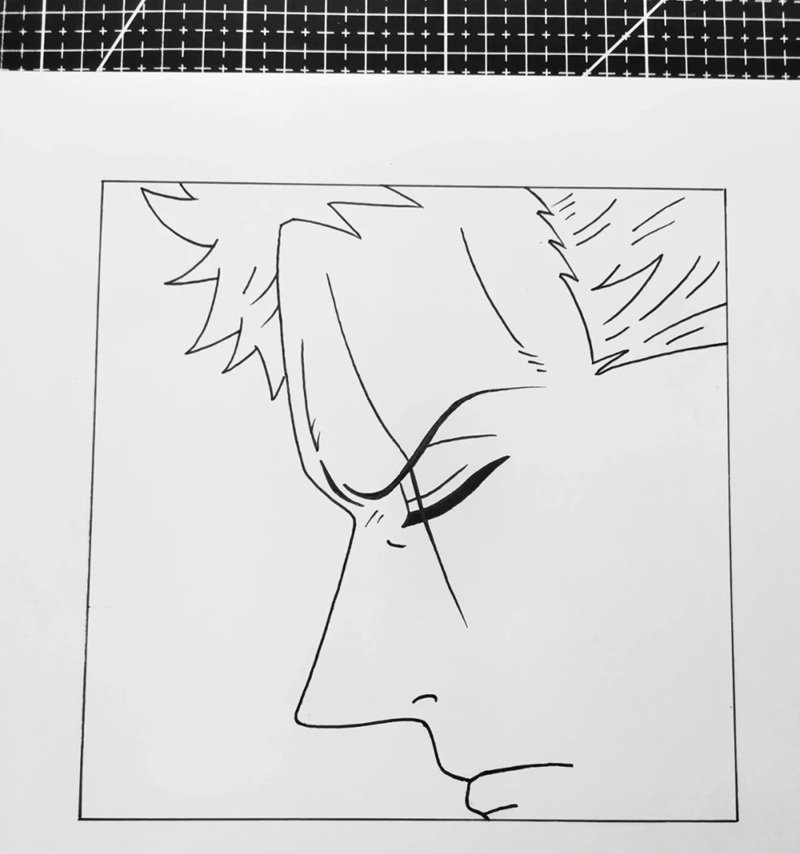 Cách vẽ zoro dễ nhất 4