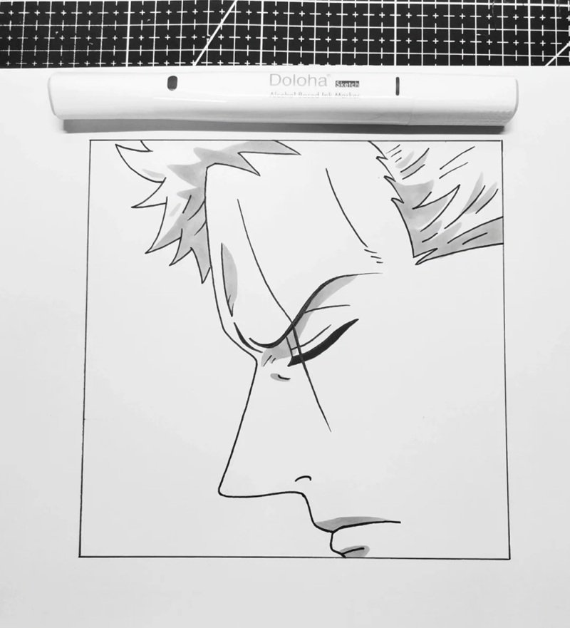 Cách vẽ zoro dễ nhất
