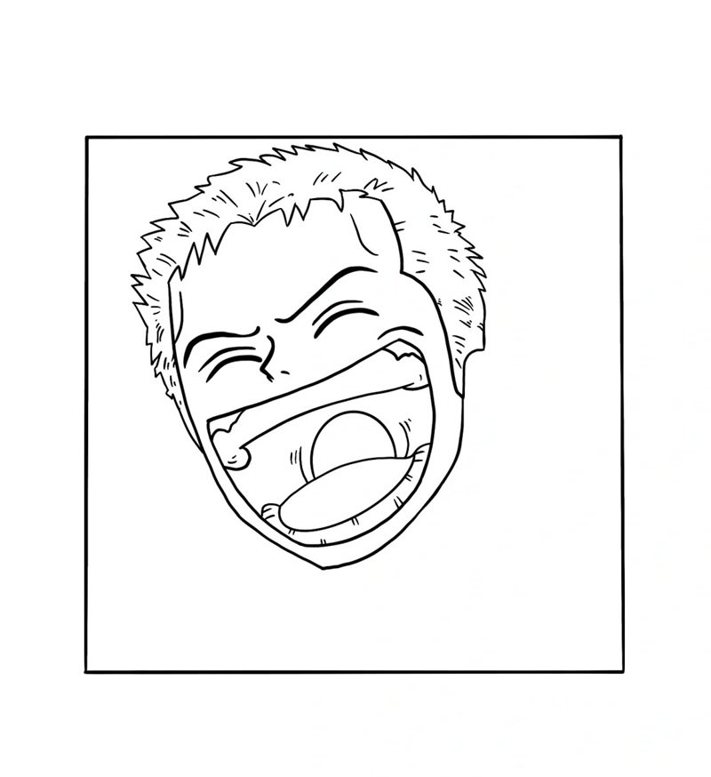 Cách vẽ zoro đơn giản 6