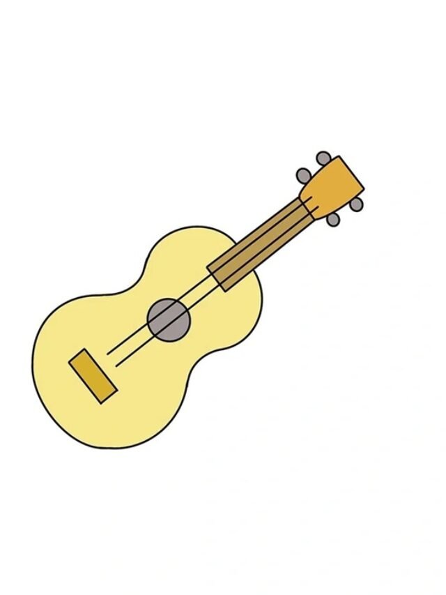 Hướng dẫn 21+ cách vẽ đàn guitar gỗ cổ điển cực đẹp