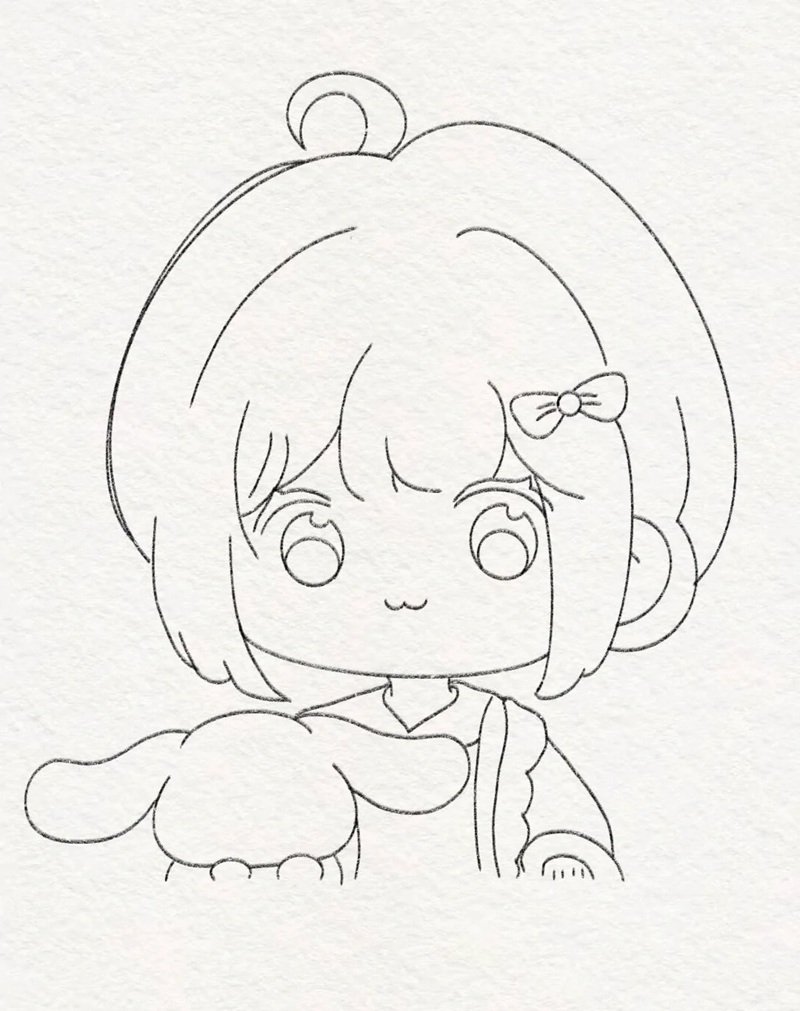 Hình chibi cute dễ vẽ​ 3