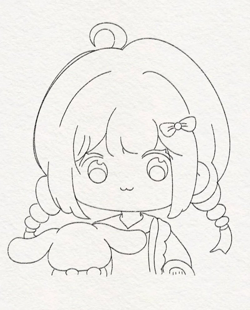 Hình chibi cute dễ vẽ​ 4