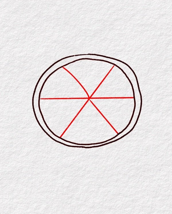 Hình vẽ bánh pizza​ 3