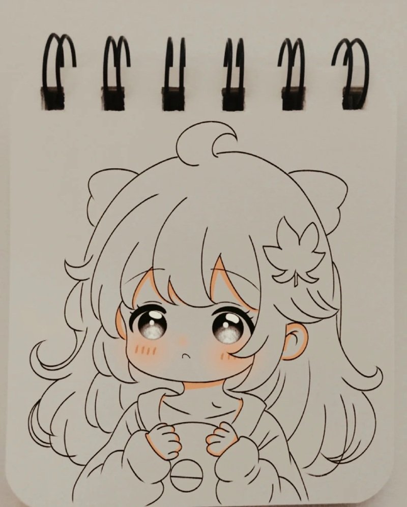 Hình vẽ chibi cute đơn giản​ 1